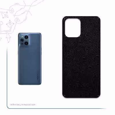برچسب پوششی ماهوت مدل Ostrich-Leather مناسب برای گوشی موبایل اپو Find X3 Pro