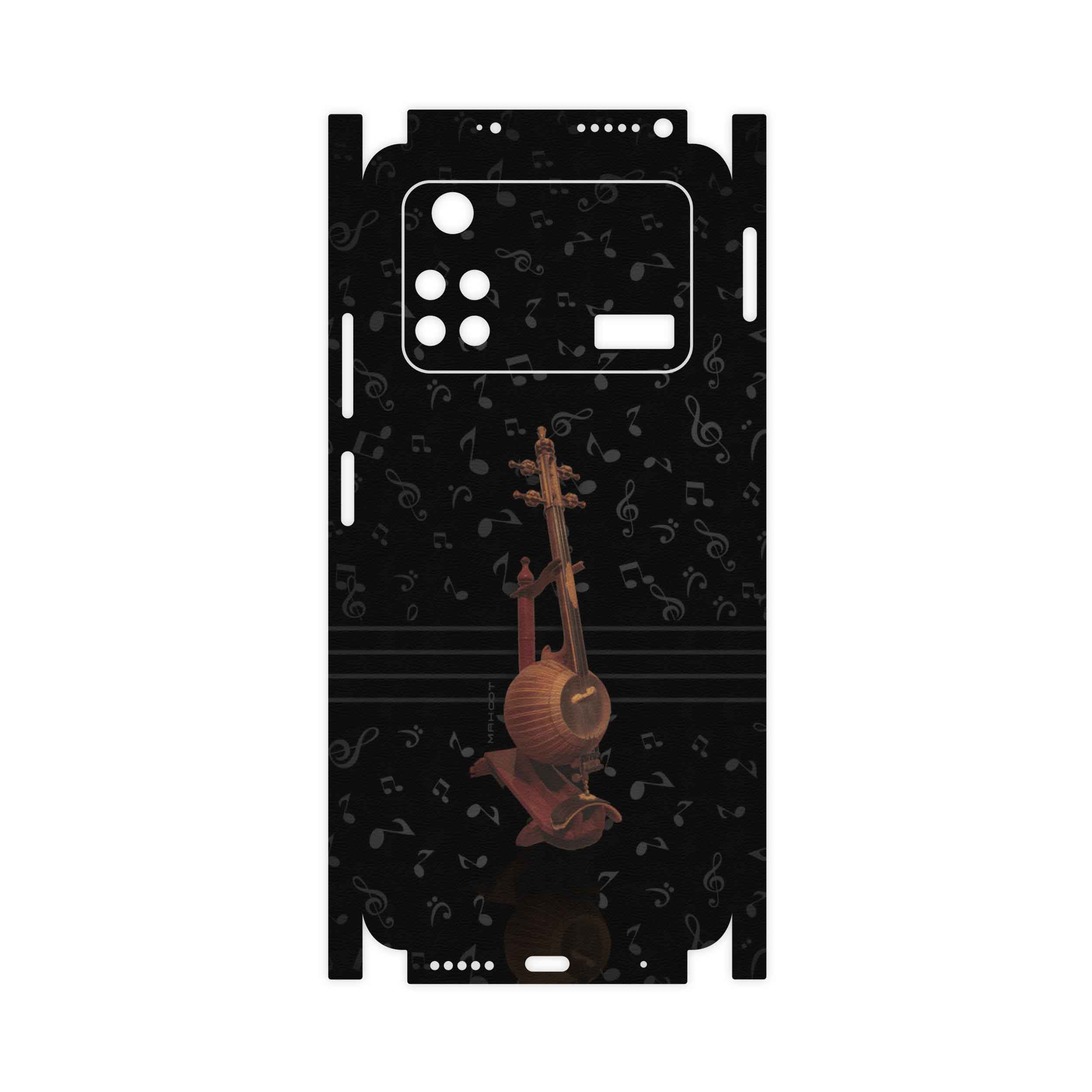 برچسب پوششی ماهوت مدل Persian-Fiddle-Instrument-FullSkin مناسب برای گوشی موبایل شیائومی Poco M4 Pro 4G