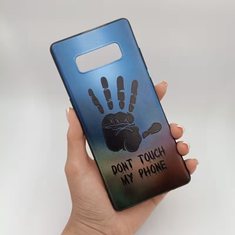 قاب گوشی Galaxy Note 8 سامسونگ ژله ای طرح Dont Touch My Phone کد 91674