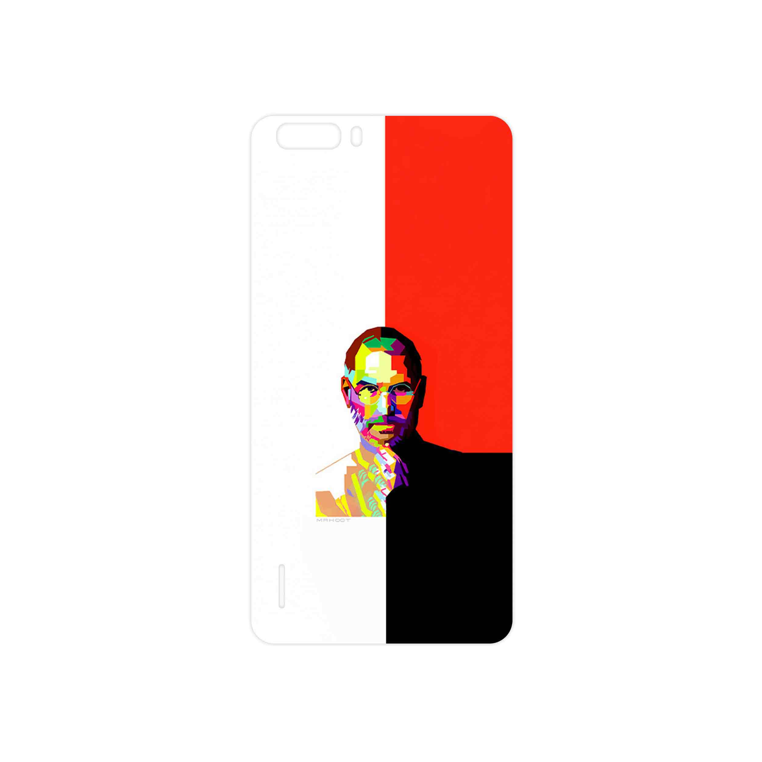 برچسب پوششی ماهوت مدل Collage of Steve Jobs 1 مناسب برای گوشی موبایل آنر 6 Plus
