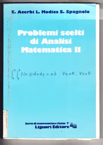 خرید و دانلود نسخه کامل کتاب Problemi scelti di analisi matematica 2