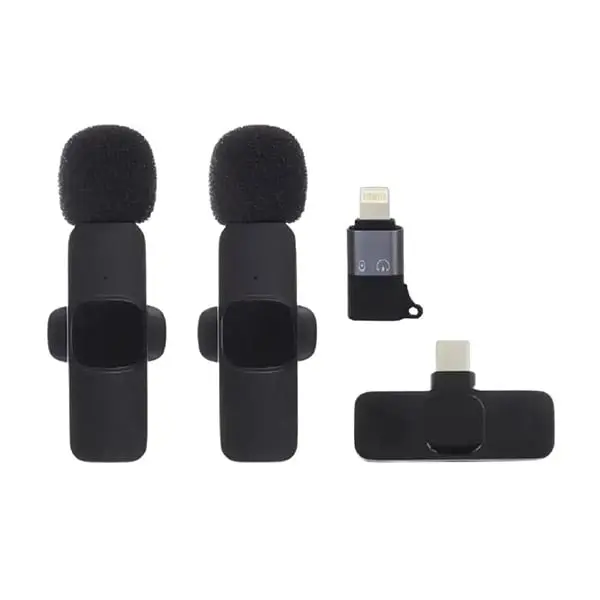 میکروفن یقه ای بیسیم wireless microphone k9 Dual خرید | قیمت - اگزیف