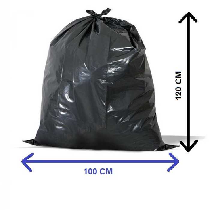 کیسه زباله مدل ضخیم بزرگ 120x100 بسته 3 کیلویی