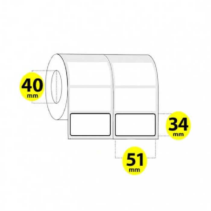 لیبل برچسب پی وی سی 51×34