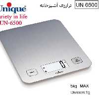 ترازو آشپزخانه دیجیتالی صحفه تخت استیل یونیک 6500