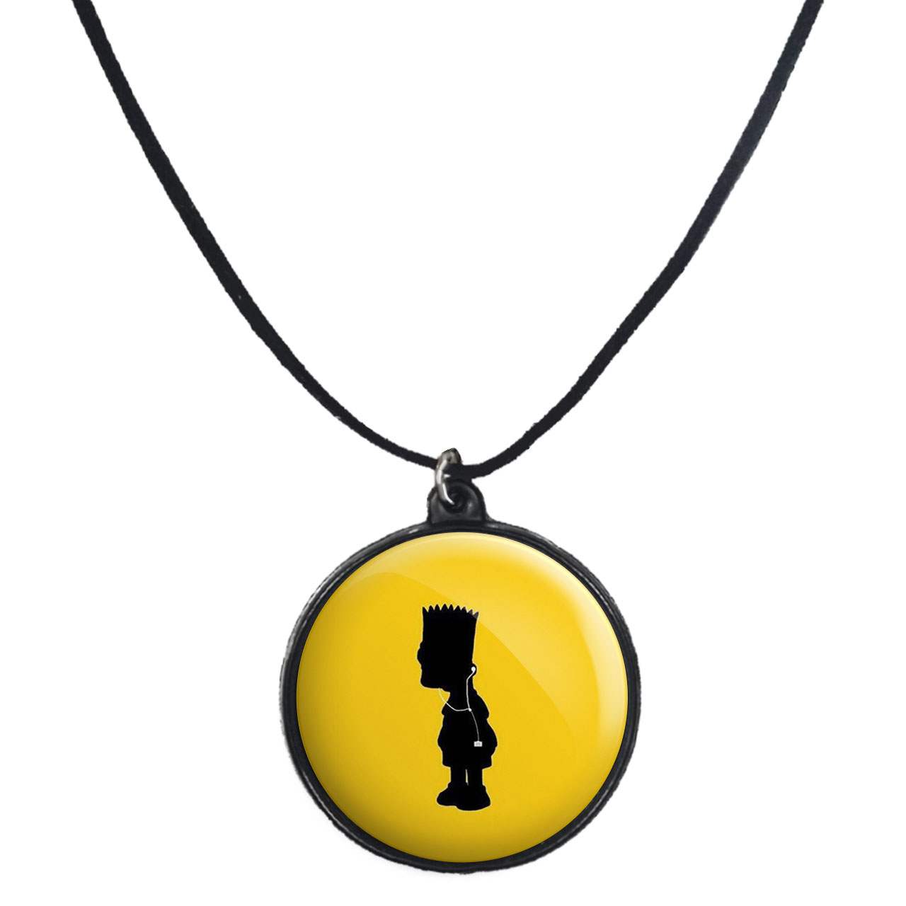 گردنبند پرمانه طرح سیمپسون ها کد pmb.21231 مدل دو طرفه