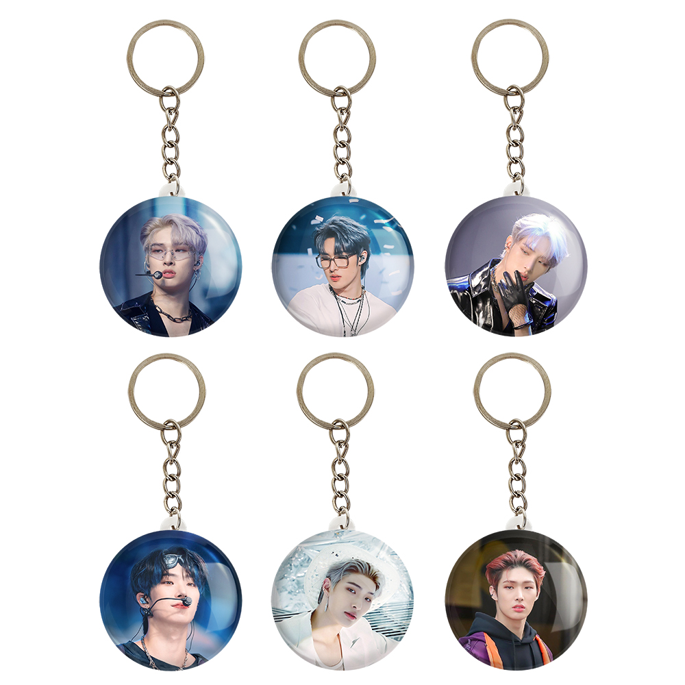 جاکلیدی خندالو مدل مینگی گروه ایتیز ATEEZ کد 1272B مجموعه 6 عددی