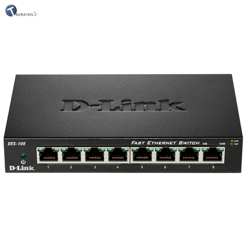 قیمت خرید سوئیچ دی لینک D-Link DES-108 | 8 Port