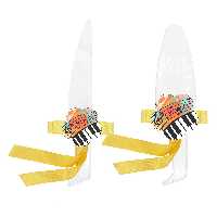 ست کارد و کفگیر سرو کیک مدل موسیقی فانتزی