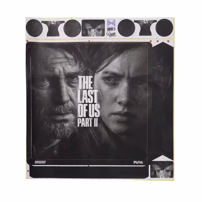 برچسب پلی استیشن 4 اسلیم پلی اینفینی مدل The Last of Us Part II 03 به همراه برچسب دسته