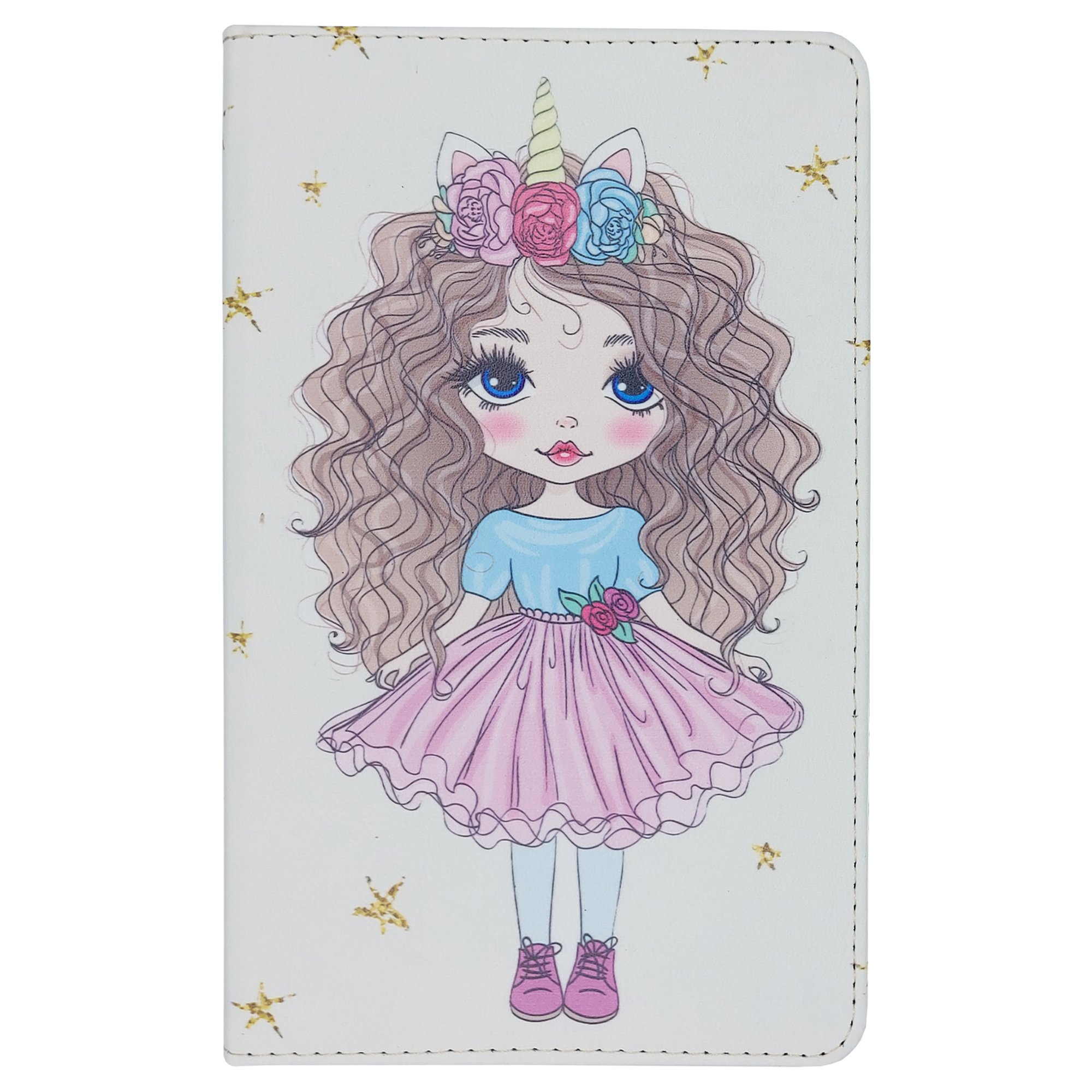 کیف کلاسوری مدل دختر رمانتیک - 04 مناسب برای تبلت سامسونگ Galaxy Tab A7 Lite / T225