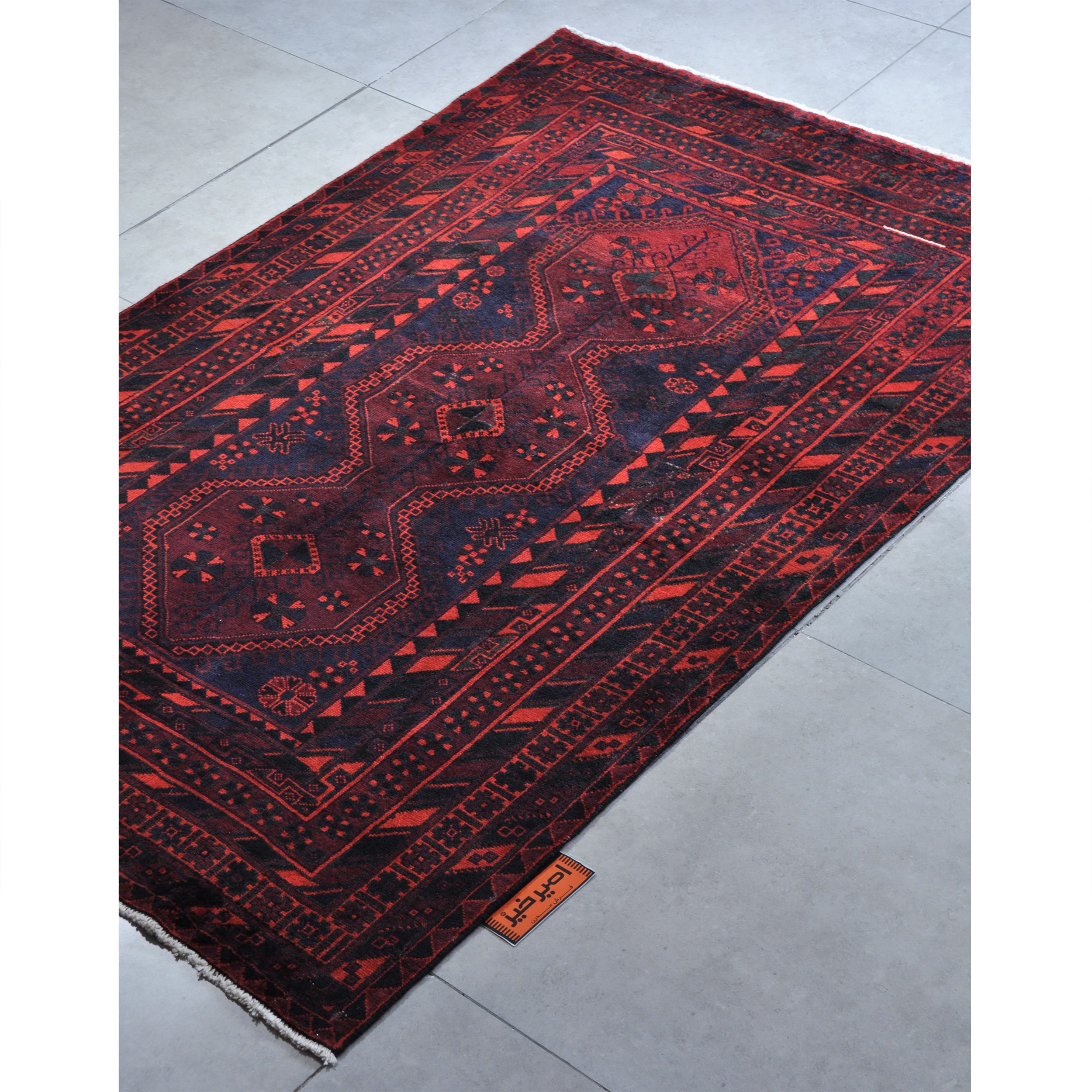 فرش دستبافت سه متری امیرخیز مدل ایلیاتی کد 109994