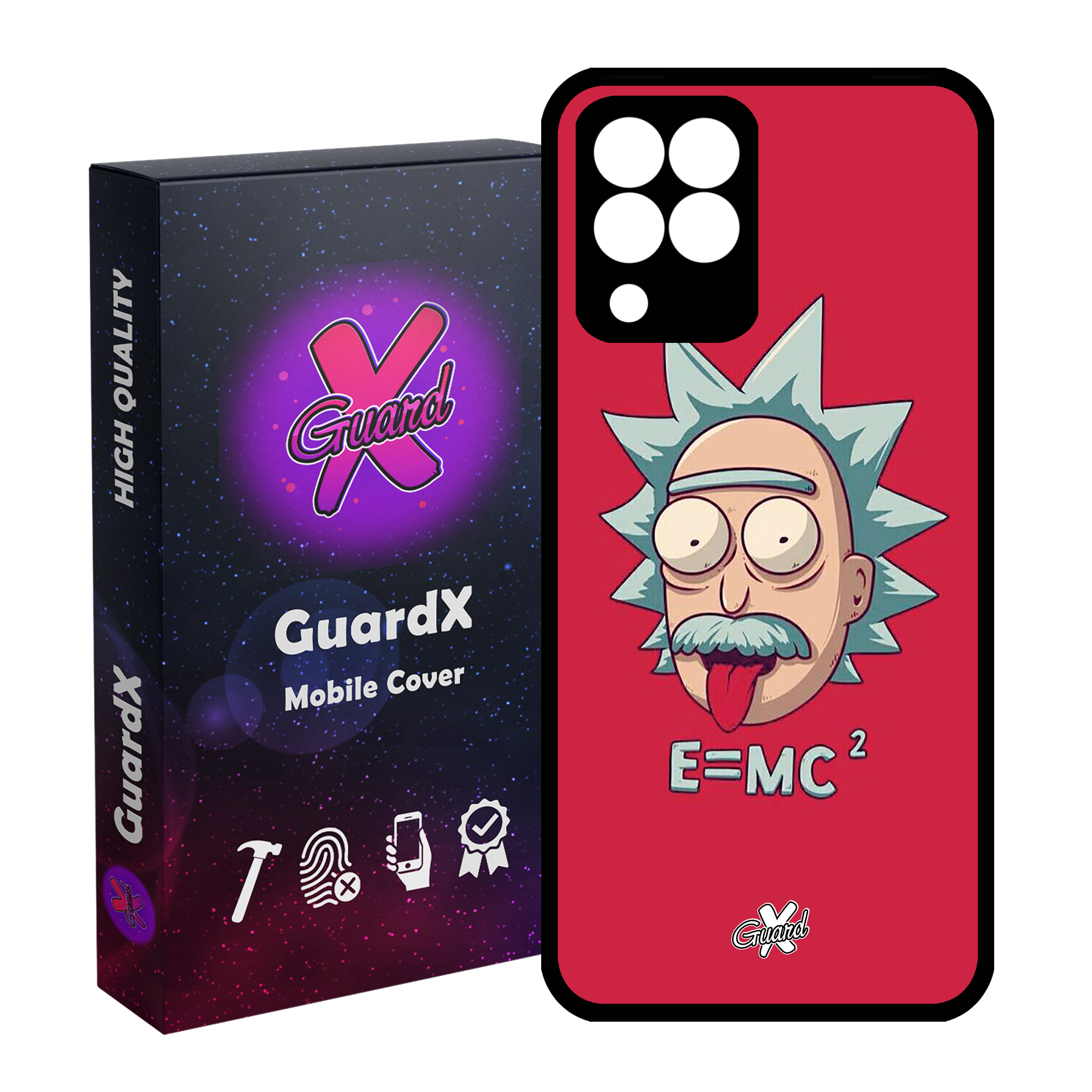 کاور گارد ایکس طرح Rick and Morty مدل Glass10046 مناسب برای گوشی موبایل سامسونگ Galaxy M33/M33 5G