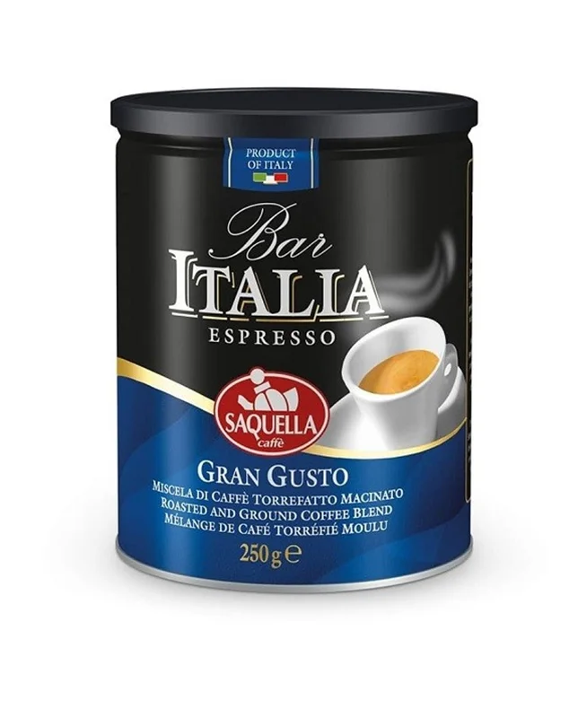 قهوه اسپرسو آسیاب شده ایتالیا Italia مدل GRAN GUSTO قوطی 250 گرم