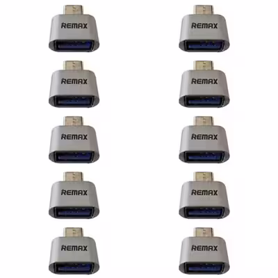 تبدیل OTG USB-C ریمکس مدل 247 بسته 10 عددی