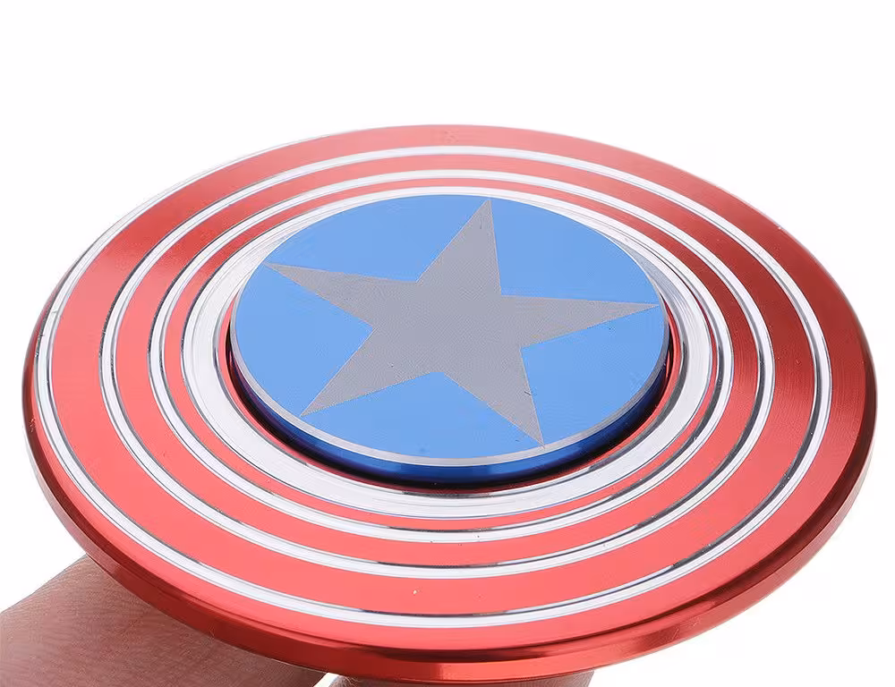 اسپینر فلزی طرح کاپیتان آمریکا