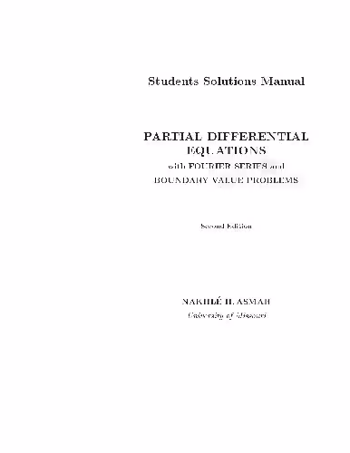 خرید و دانلود نسخه کامل کتاب Partial differential equations with Fourier series and BVP. Student solutions manual