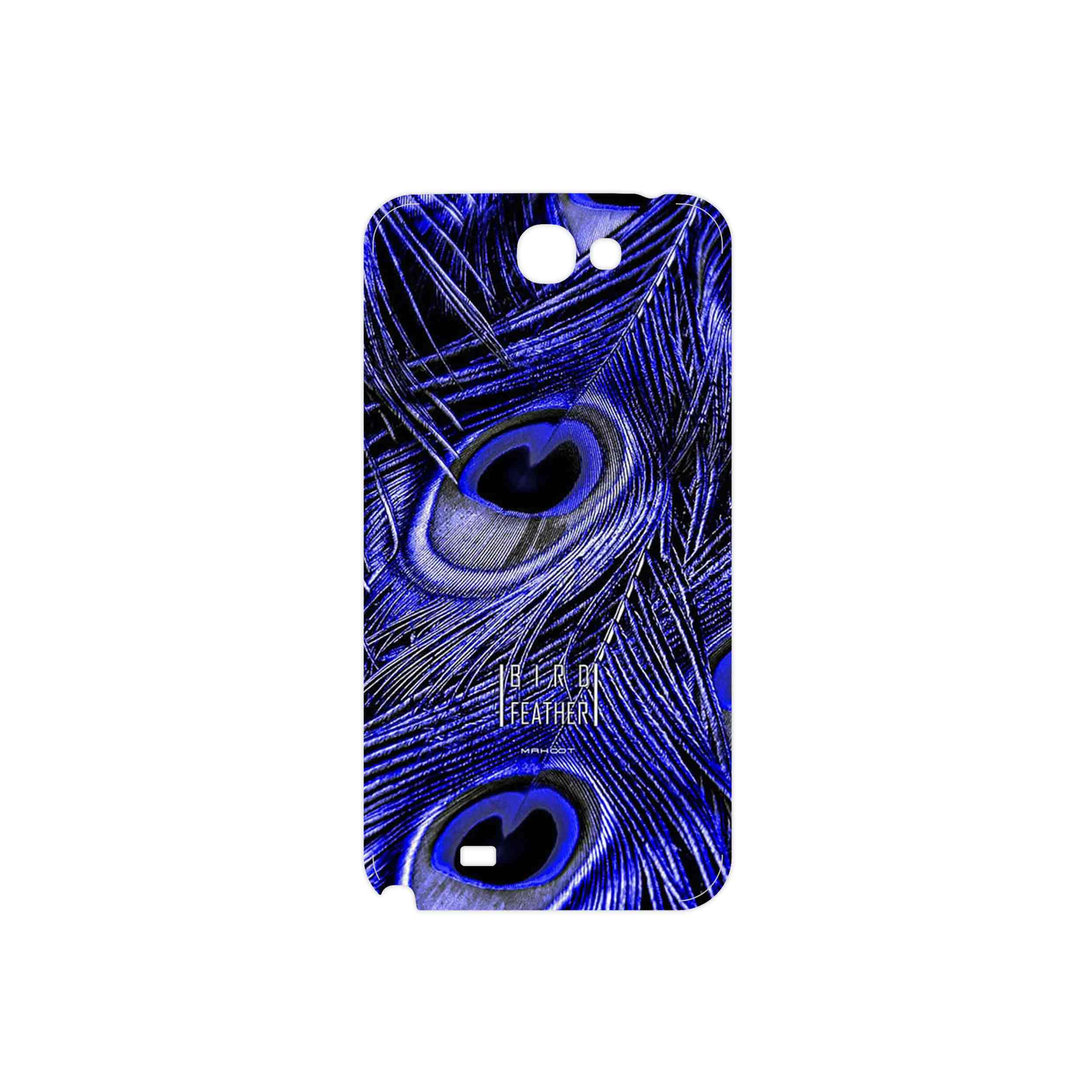 برچسب پوششی ماهوت مدل Purple Feather مناسب برای گوشی موبایل سامسونگ Galaxy Note 2