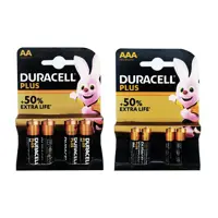باتری قلمی و نیم قلمی دوراسل مدل PLUS-8 بسته 8 عددی