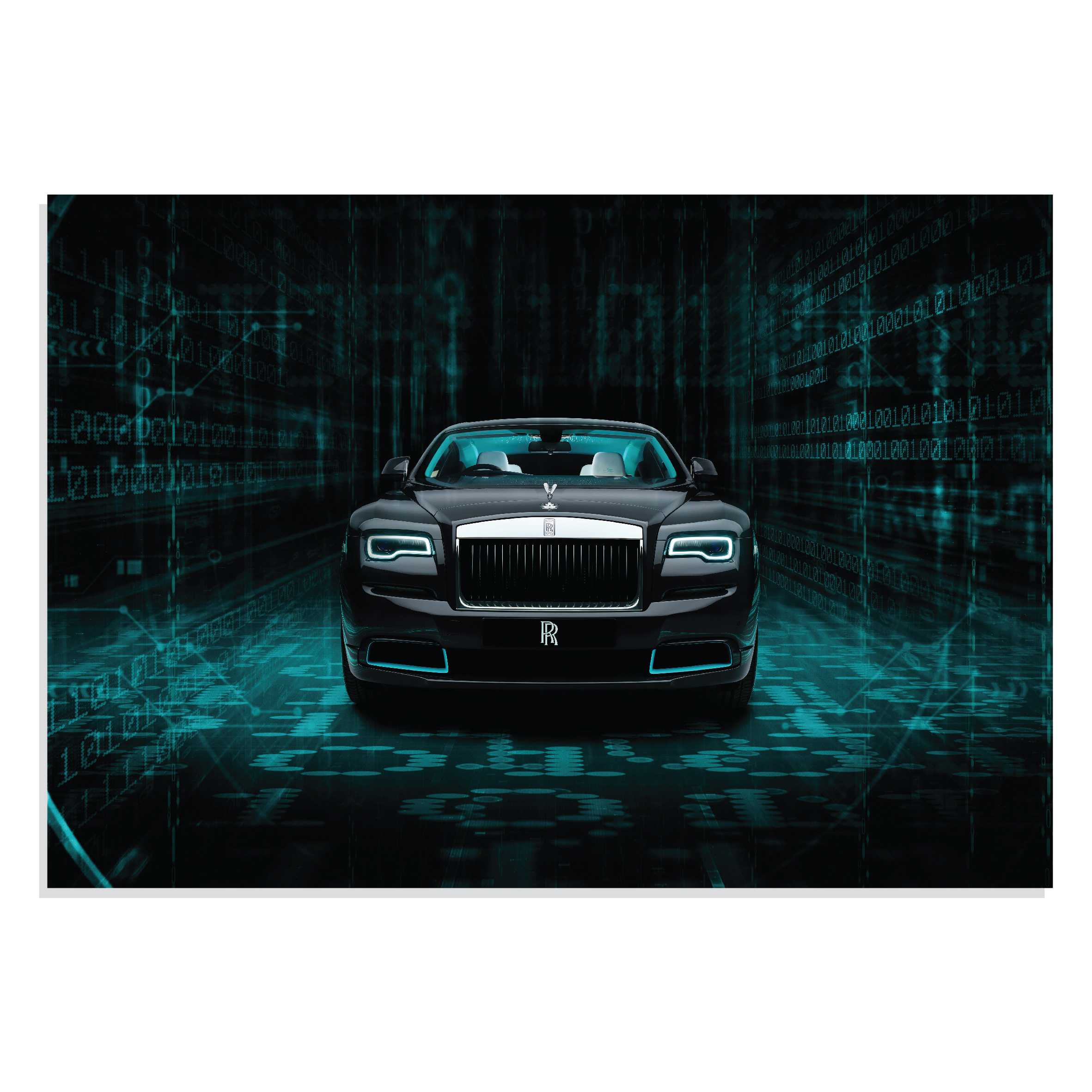 تابلو شاسی طرح ماشین رولز رویز - Rolls Royce Wraith Kryptos مدل NV0747
