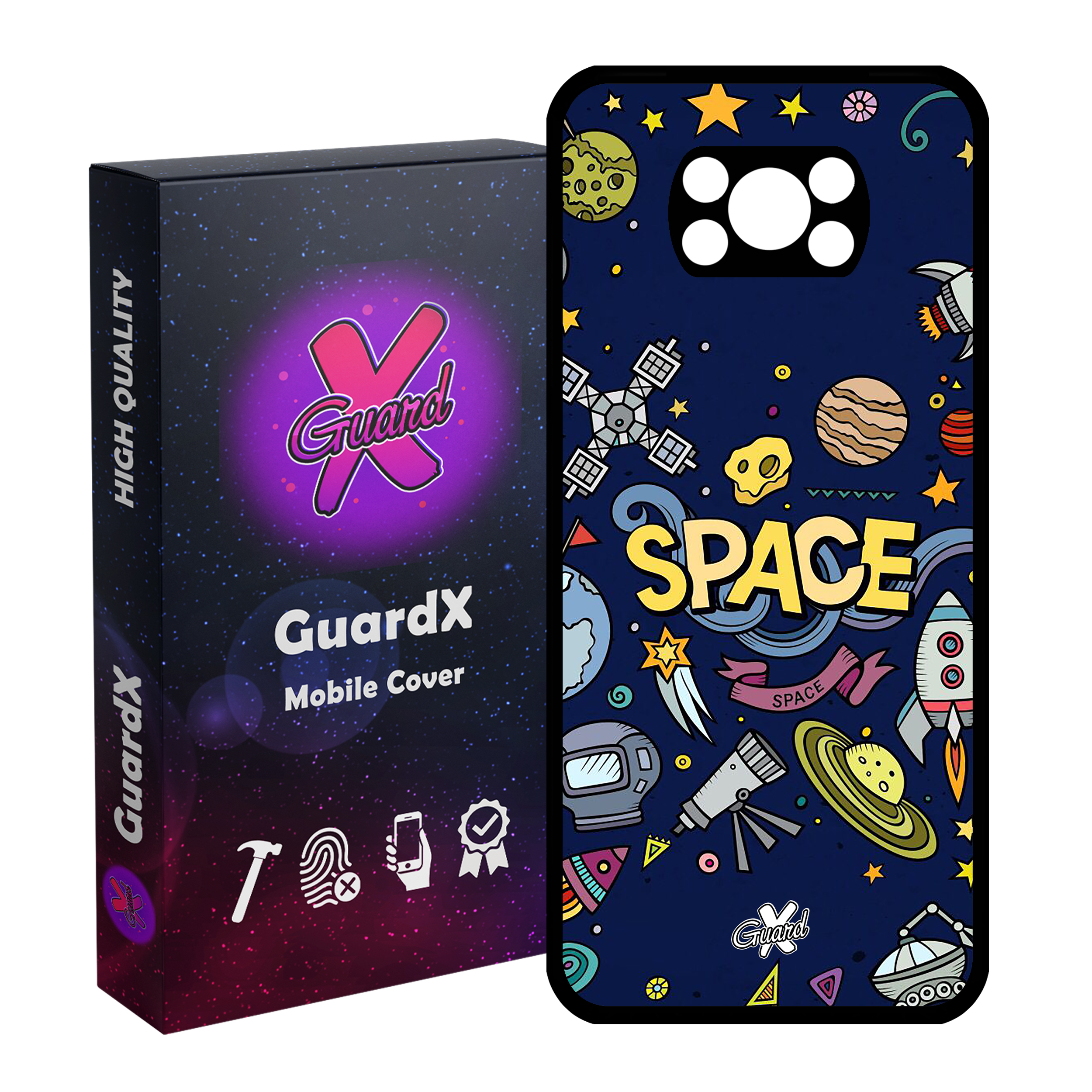 کاور گارد ایکس طرح Galaxy مدل Glass10009 مناسب برای گوشی موبایل شیائومی Poco X3 Pro