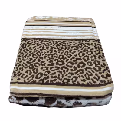 پتو ازدیلک مدل Pardus Bej تک نفره سایز 150x200 سانتی متر