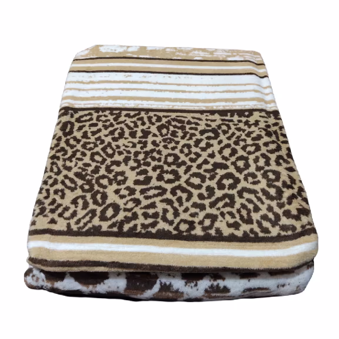 پتو ازدیلک مدل Pardus Bej تک نفره سایز 150x200 سانتی متر
