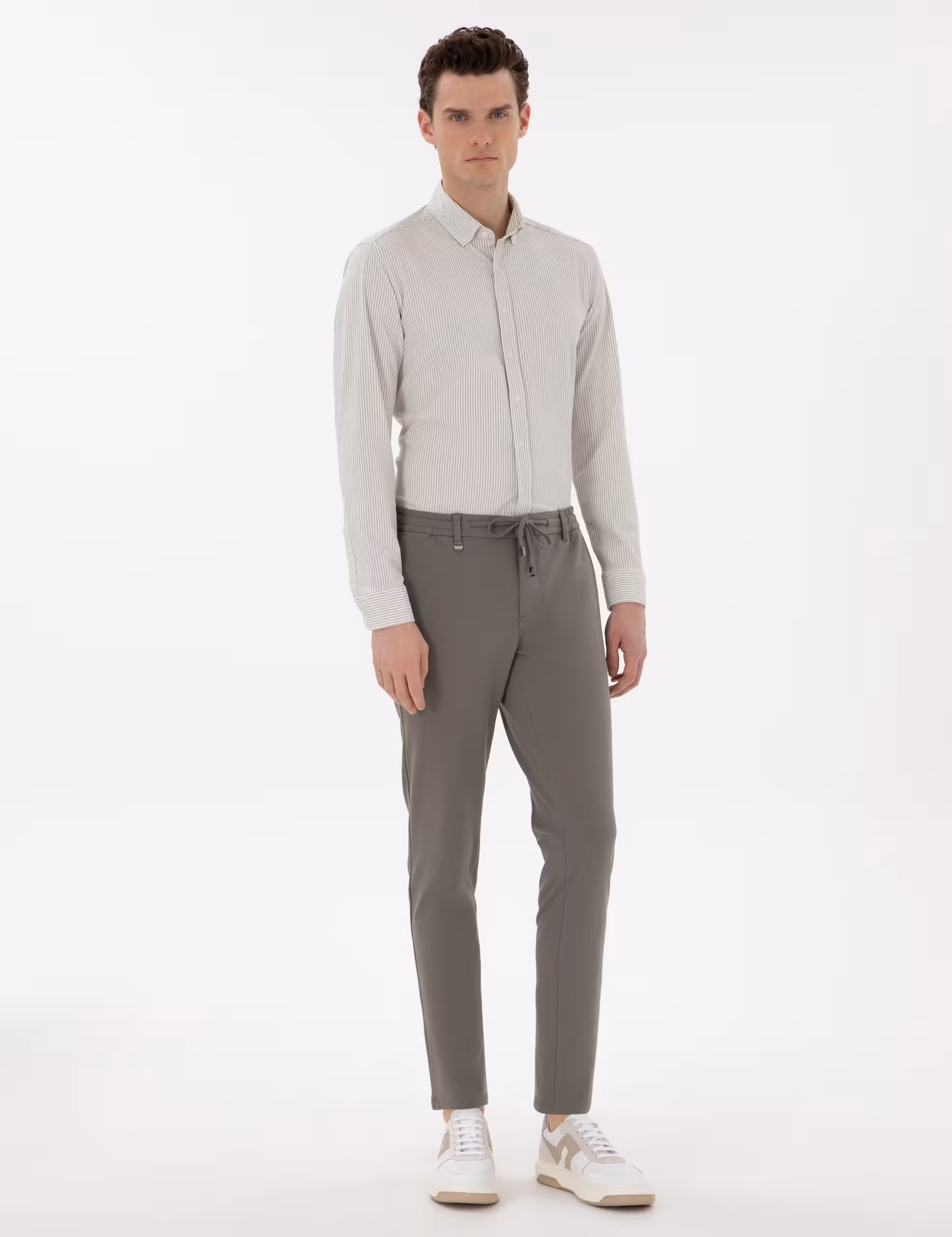 شلوار پارچه ای مردانه سبز پیرکاردین - فروشگاه لباس شهرمون