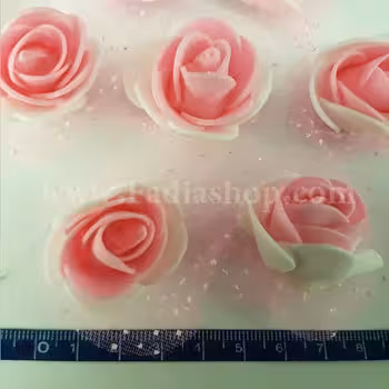 گل فومی بزرگ دو رنگ صورتی روشن