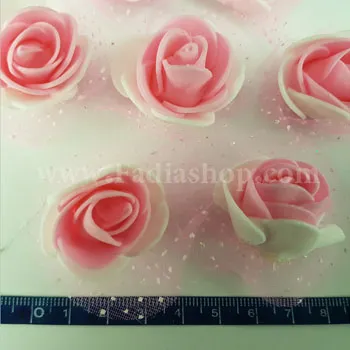 گل فومی بزرگ دو رنگ صورتی روشن