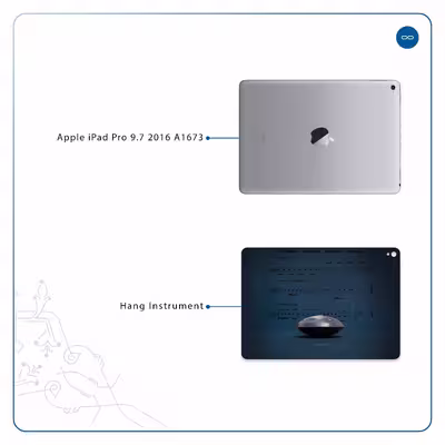 برچسب پوششی ماهوت مدل Hang Instrument مناسب برای تبلت اپل iPad Pro 9.7 2016 A1673