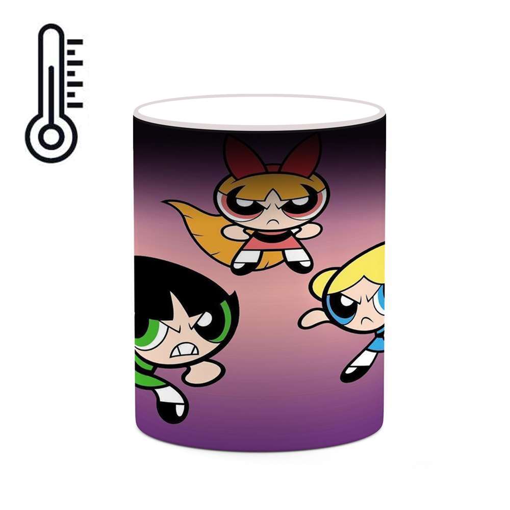 ماگ حرارتی کاکتی طرح کارتون The Powerpuff Girls مدل mgh23448