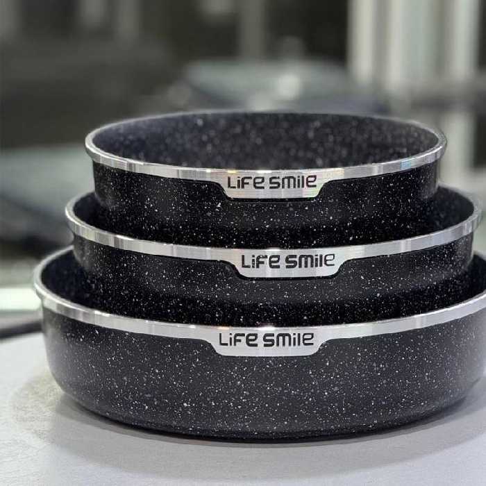 ست قالب کیک سایز 24-28-32 گرانیتی لایف اسمایل FLCMCK-6-3