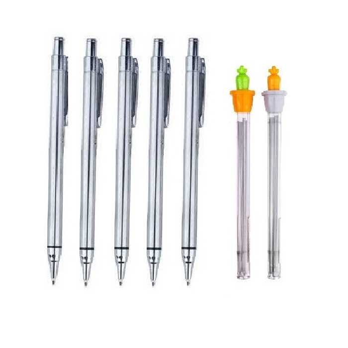 مداد نوکی 0.7 میلی متری مدل فلزی فانتزی به همراه نوک مداد نوکی مجموعه 7 عددی | چاوه