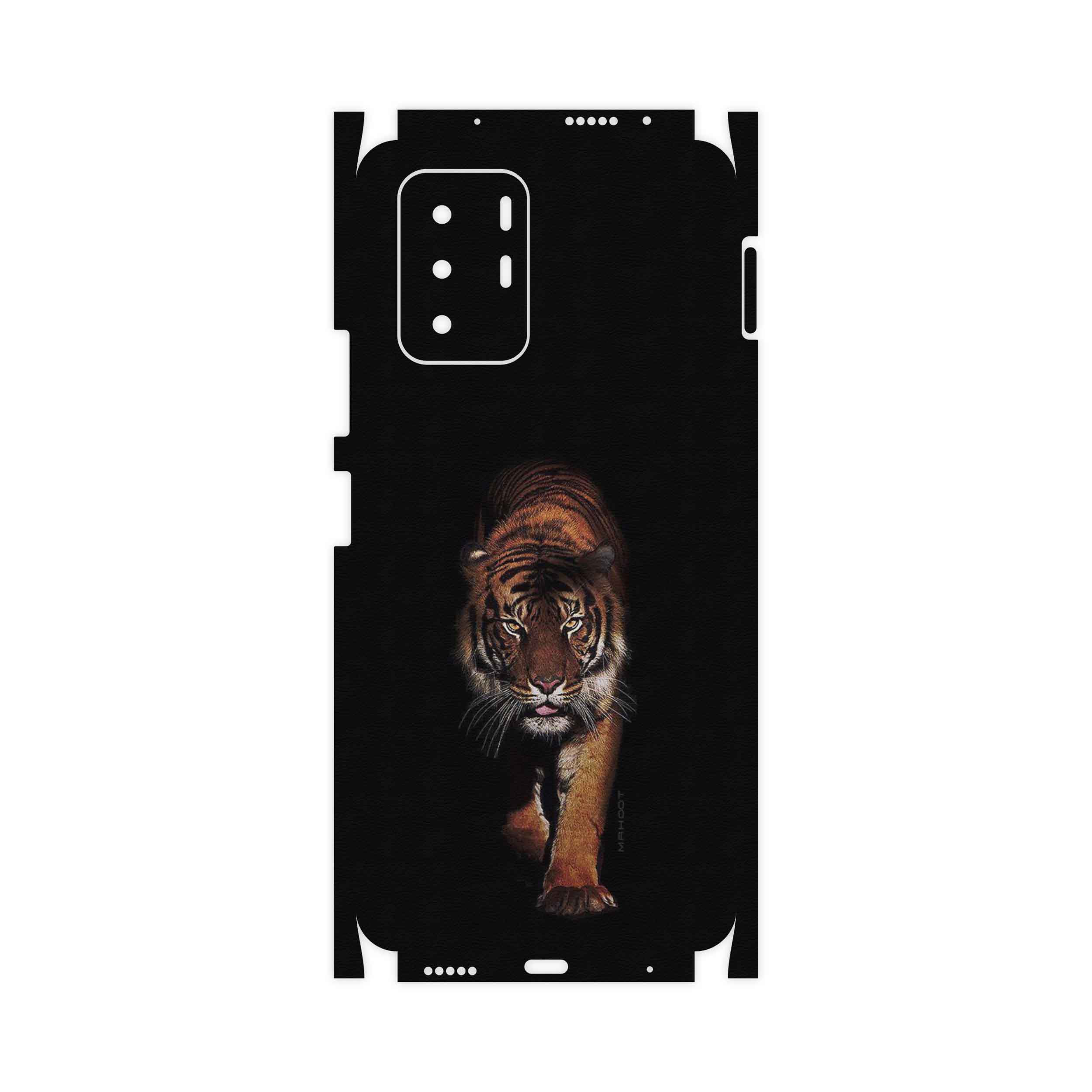 برچسب پوششی ماهوت مدل Wild-Tiger-FullSkin مناسب برای گوشی موبایل شیائومی Redmi Note 10 Pro (China)