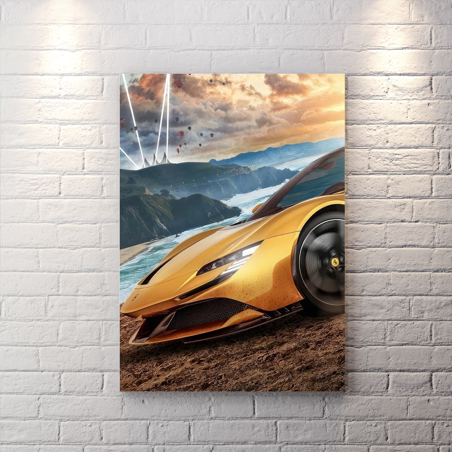 تابلو شاسی گیمینگ طرح لامبورگینی BAs-9788