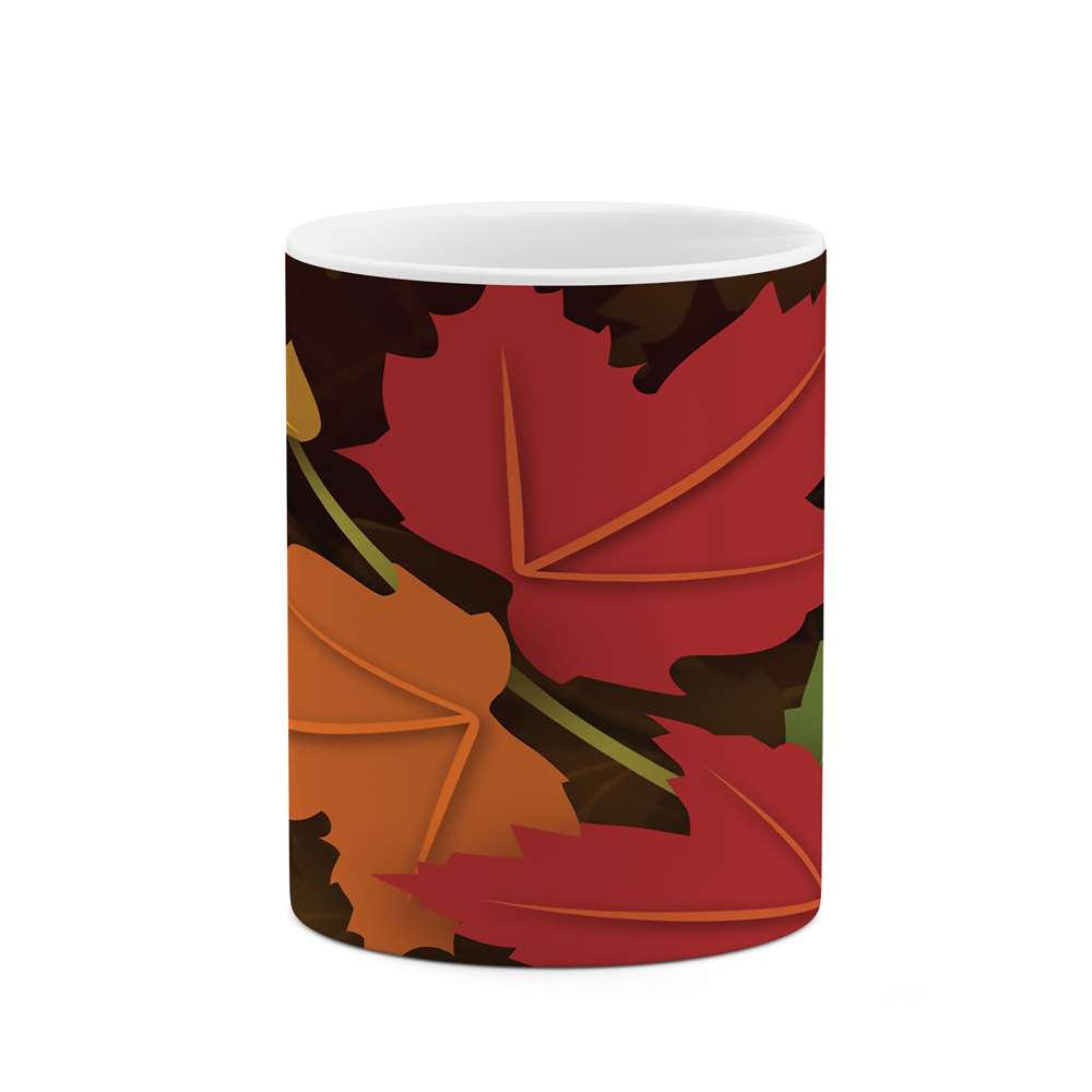 ماگ طرح برگ های رنگی مدل mug04796