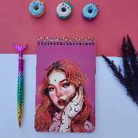 دفترچه تودولیست  سیمی برند سویل 70 برگ سیمی برگه طرحدار فانتزی