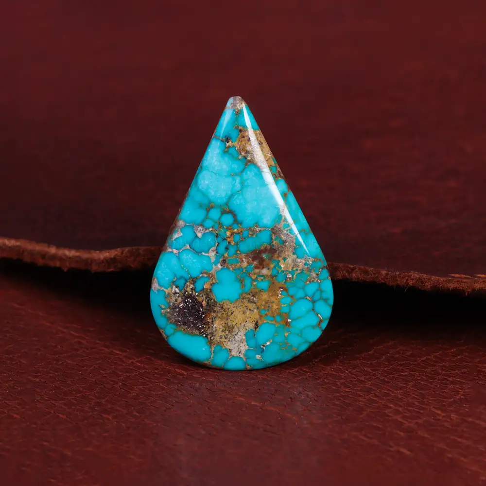 نگین فیروزه شجری کد 15306 - جواهری مشاهیر