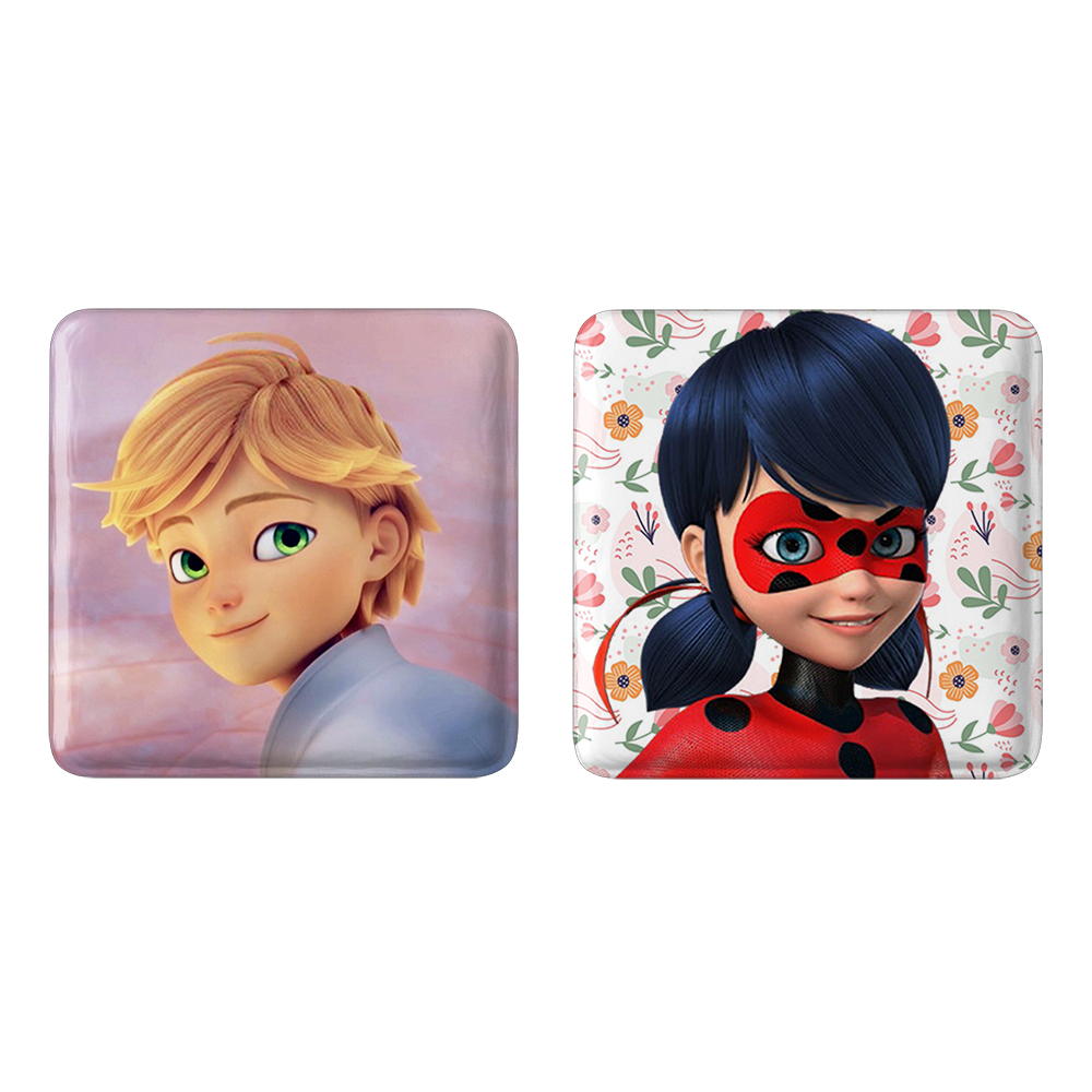 پیکسل خندالو مدل دختر کفشدوزکی و پسر گربه ای کد 35433538 مجموعه 2 عددی