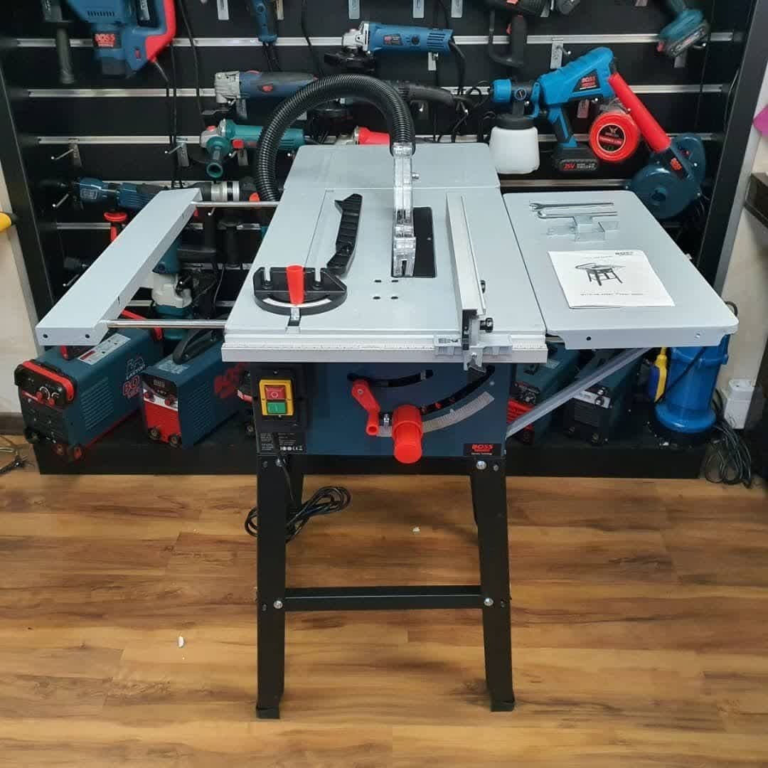 اره میزی پایه دار 3000 وات تیغه 25سانت  برند باس مدل BS-tablesaw