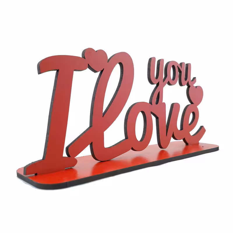 استند رومیزی تزیینی مدل I love you