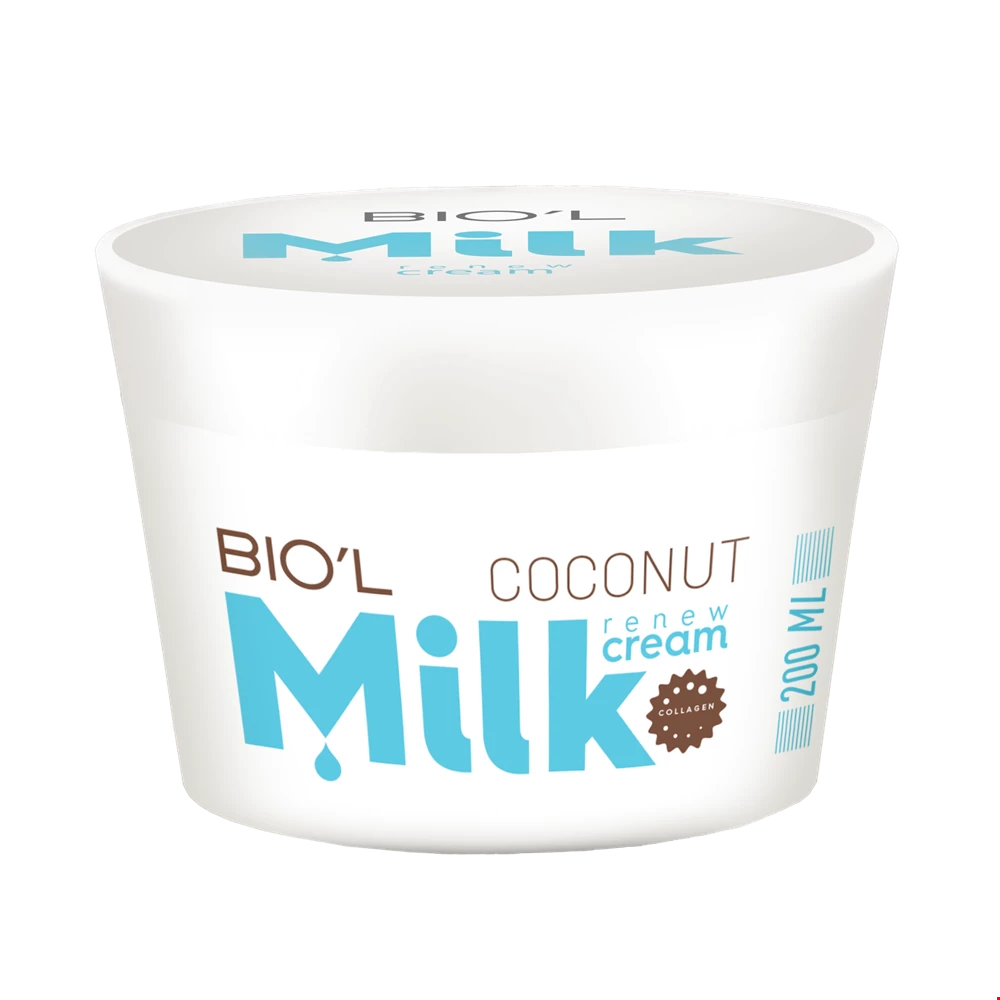 کرم نرم کننده پوست شیر و نارگیل بیول 200 میلی لیتری