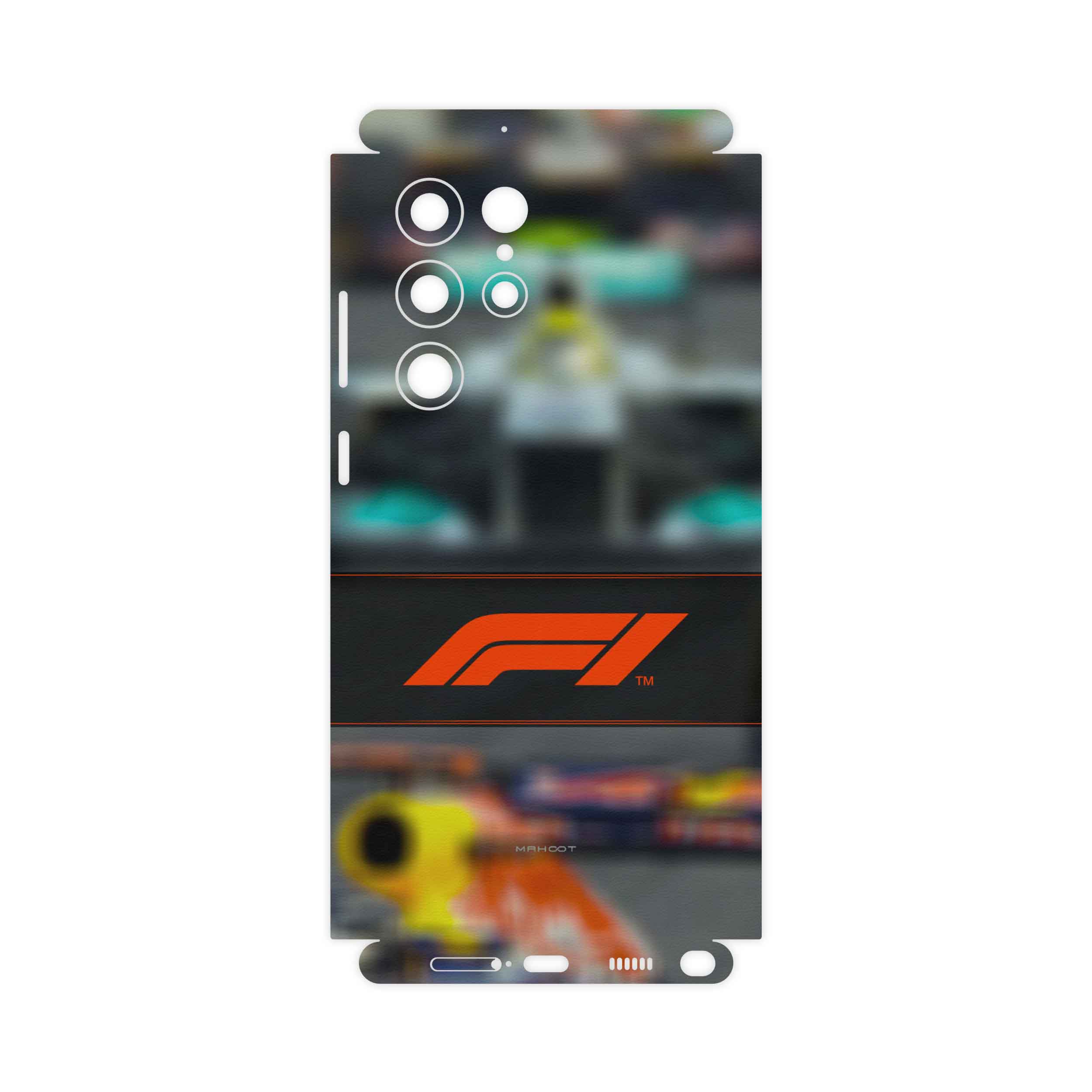 برچسب پوششی ماهوت مدل Formula-One-FullSkin مناسب برای گوشی موبایل سامسونگ Galaxy S22 Ultra 5G