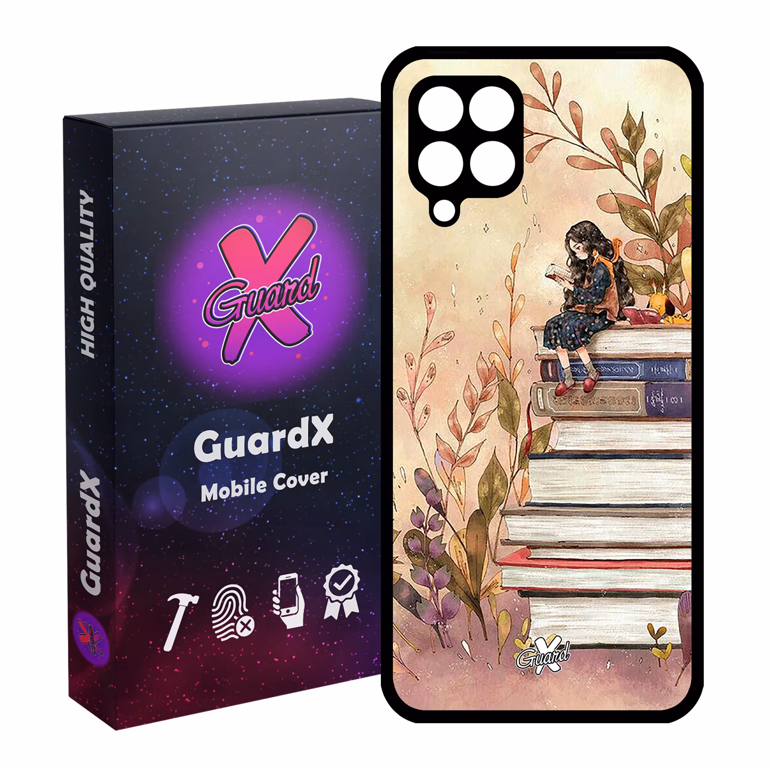 کاور گارد ایکس طرح دختر مدل Glass10313 مناسب برای گوشی موبایل سامسونگ Galaxy A12