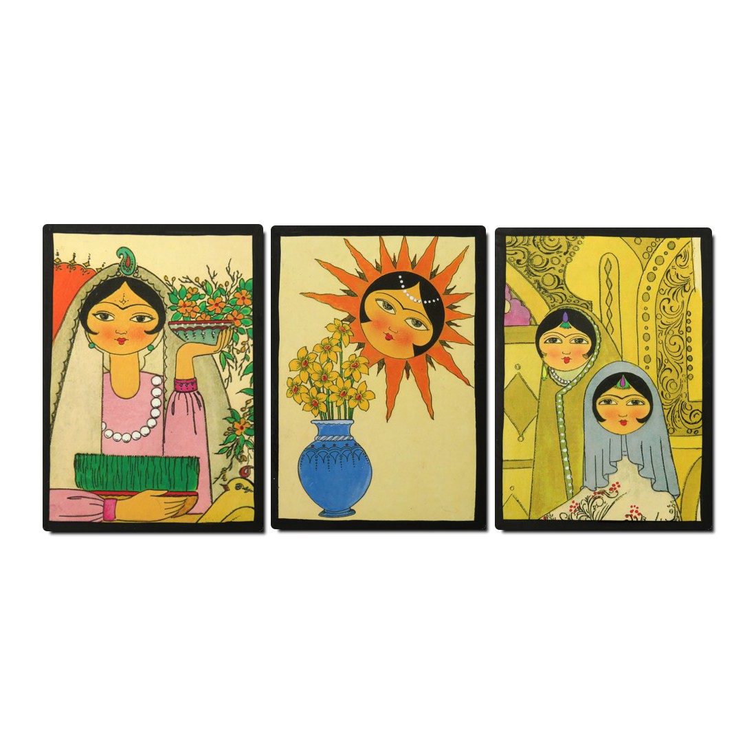 تابلو مدل خاتون کد 04 مجموعه 3 عددی