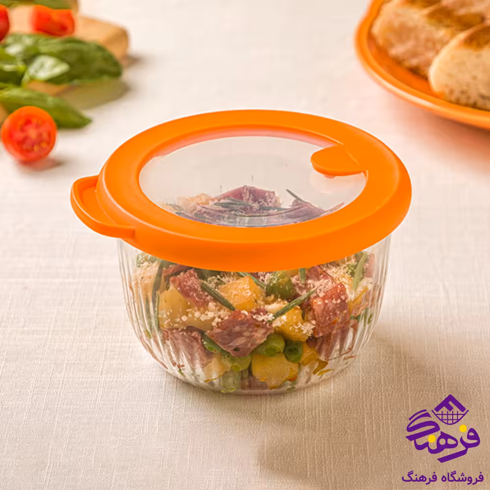 کاسه لیمون شیاردار 470 درب رنگی