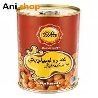 کنسرو لوبیا چیتی بهروز 390 گرم کد H17