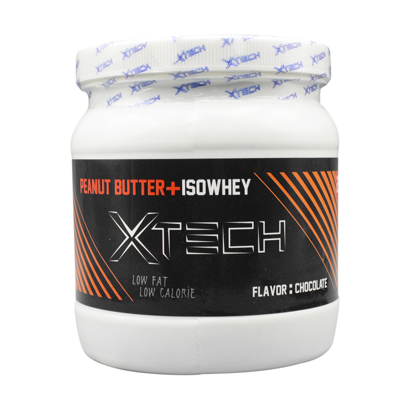 کره بادام زمینی ایکس تک حاوی ایزو وی طعم شکلات 1300 گرمی