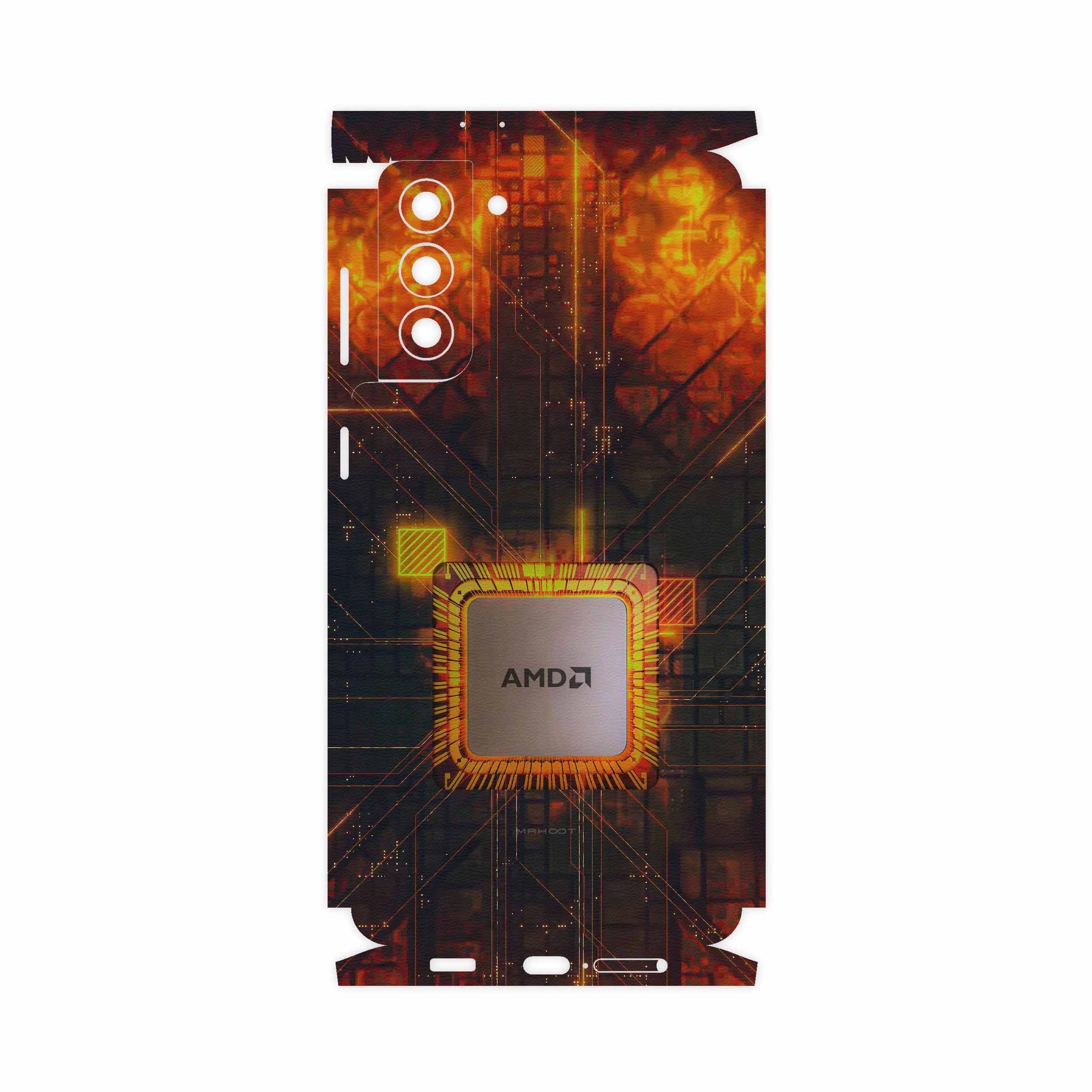 برچسب پوششی ماهوت مدل AMD Brand-FullSkin مناسب برای گوشی موبایل سامسونگ Galaxy S21 Plus 5G
